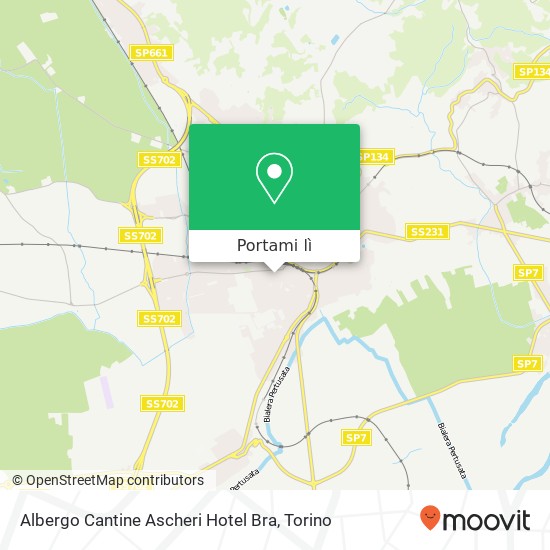 Mappa Albergo Cantine Ascheri Hotel Bra