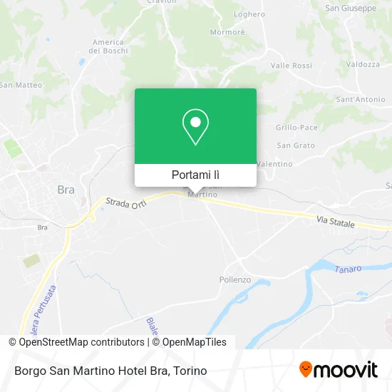 Mappa Borgo San Martino Hotel Bra