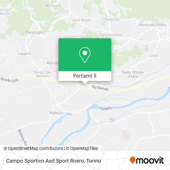 Mappa Campo Sportivo Asd Sport Roero