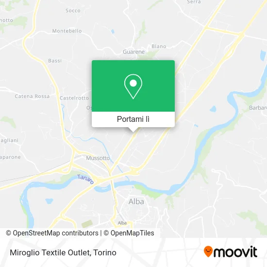 Mappa Miroglio Textile Outlet