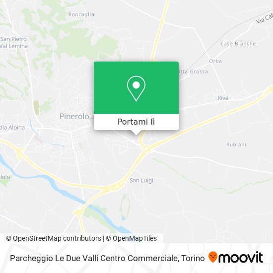 Mappa Parcheggio Le Due Valli Centro Commerciale