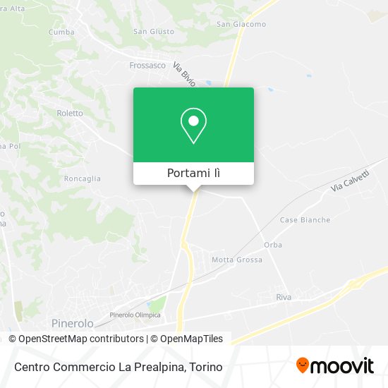 Mappa Centro Commercio La Prealpina