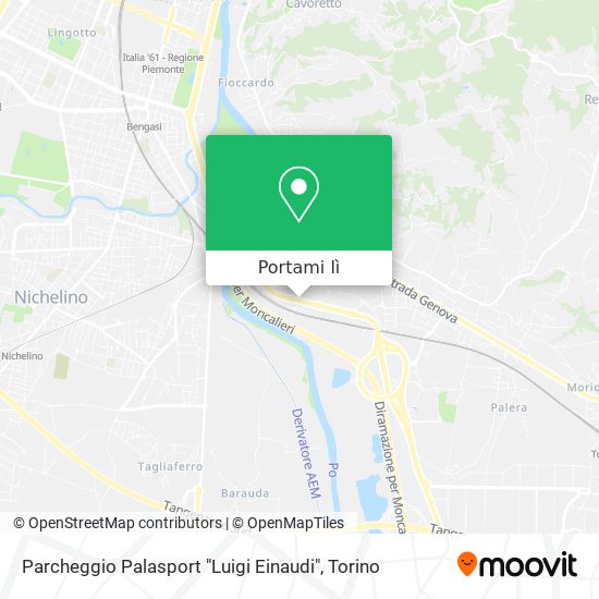 Mappa Parcheggio Palasport "Luigi Einaudi"