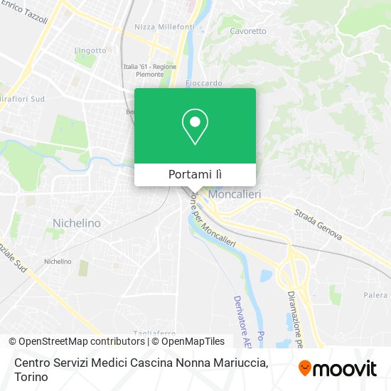 Mappa Centro Servizi Medici Cascina Nonna Mariuccia