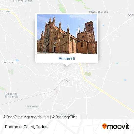 Mappa Duomo di Chieri