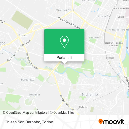 Mappa Chiesa San Barnaba
