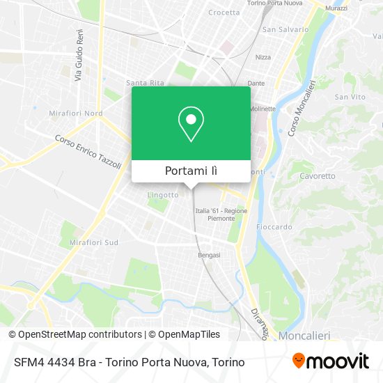 Mappa SFM4 4434 Bra - Torino Porta Nuova