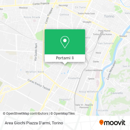 Mappa Area Giochi Piazza D'armi