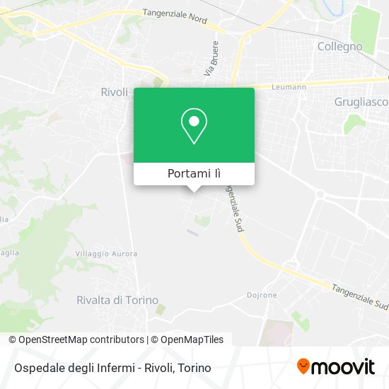 Mappa Ospedale degli Infermi - Rivoli