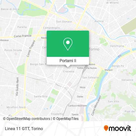 Mappa Linea 11 GTT