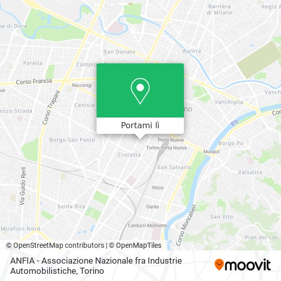 Mappa ANFIA - Associazione Nazionale fra Industrie Automobilistiche
