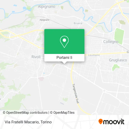Mappa Via Fratelli Macario