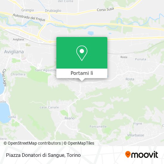 Mappa Piazza Donatori di Sangue