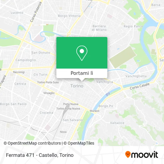Mappa Fermata 471 - Castello