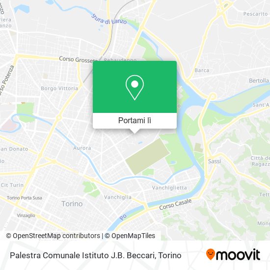 Mappa Palestra Comunale Istituto J.B. Beccari