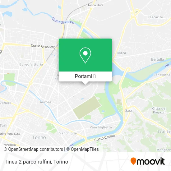 Mappa linea 2 parco ruffini