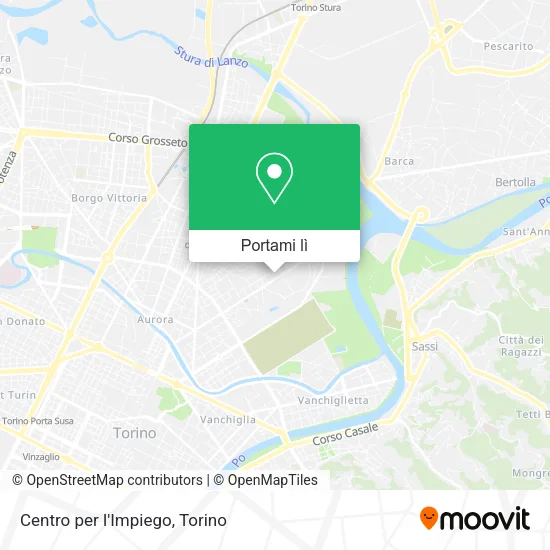 Mappa Centro per l'Impiego