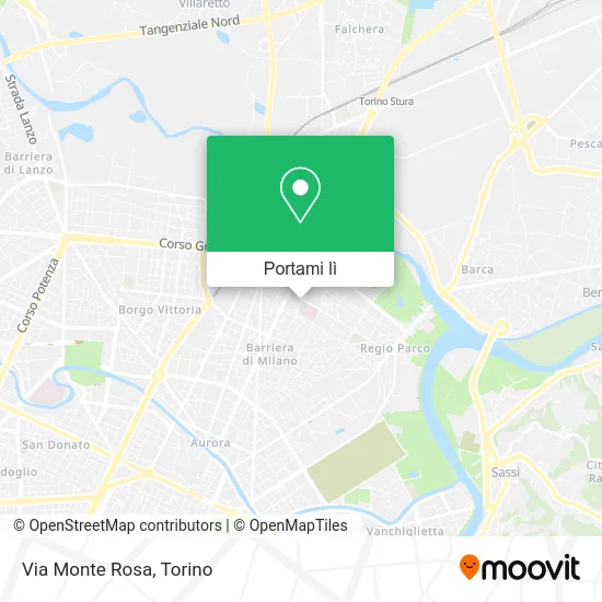 Mappa Via Monte Rosa