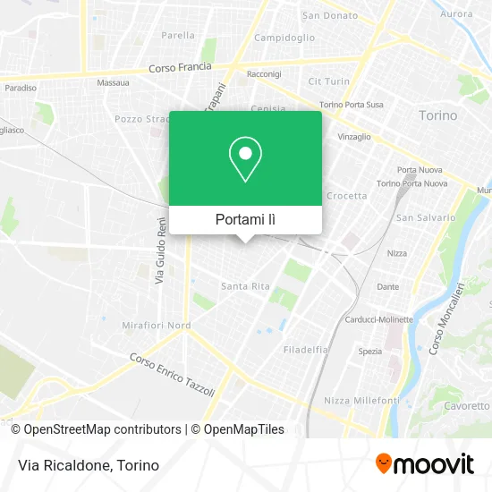 Mappa Via Ricaldone
