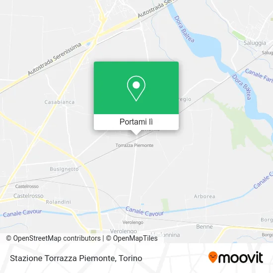 Mappa Stazione Torrazza Piemonte