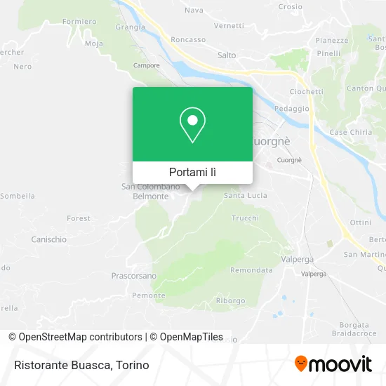 Mappa Ristorante Buasca