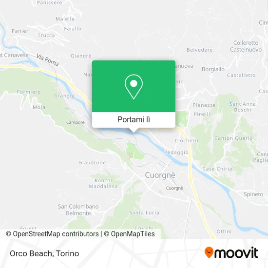 Mappa Orco Beach