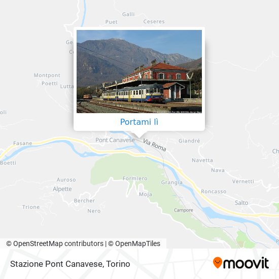 Mappa Stazione Pont Canavese