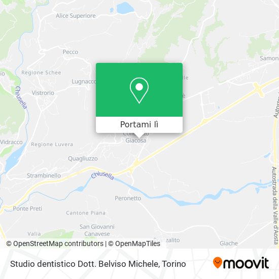 Mappa Studio dentistico Dott. Belviso Michele