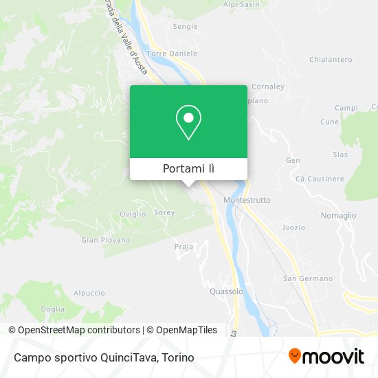 Mappa Campo sportivo QuinciTava