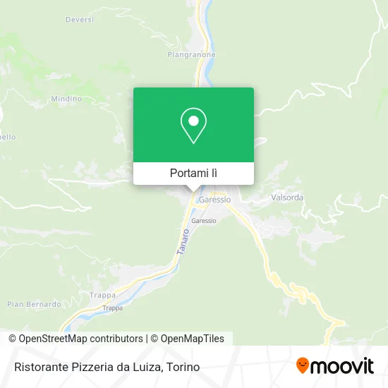 Mappa Ristorante Pizzeria da Luiza