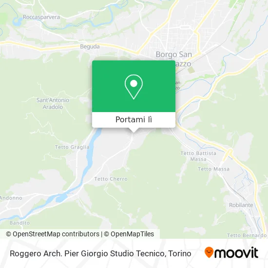 Mappa Roggero Arch. Pier Giorgio Studio Tecnico