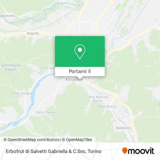 Mappa Erbofrut di Salvetti Gabriella & C.Snc