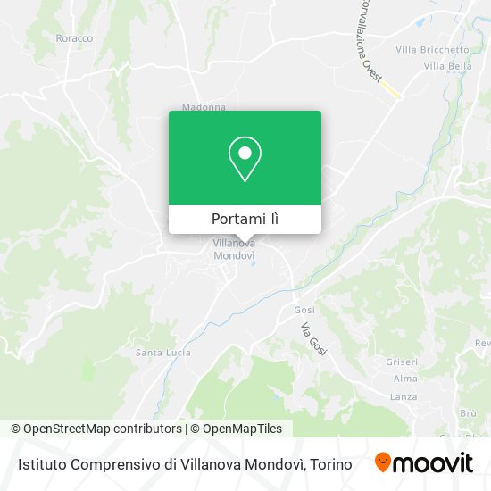 Mappa Istituto Comprensivo di Villanova Mondovì