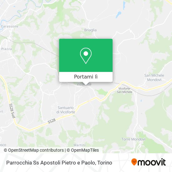 Mappa Parrocchia Ss Apostoli Pietro e Paolo