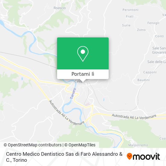Mappa Centro Medico Dentistico Sas di Farò Alessandro & C.