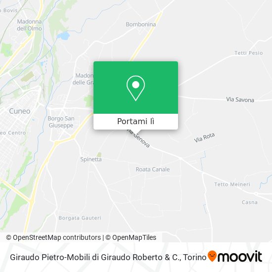 Mappa Giraudo Pietro-Mobili di Giraudo Roberto & C.
