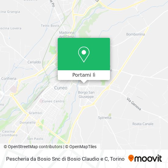 Mappa Pescheria da Bosio Snc di Bosio Claudio e C