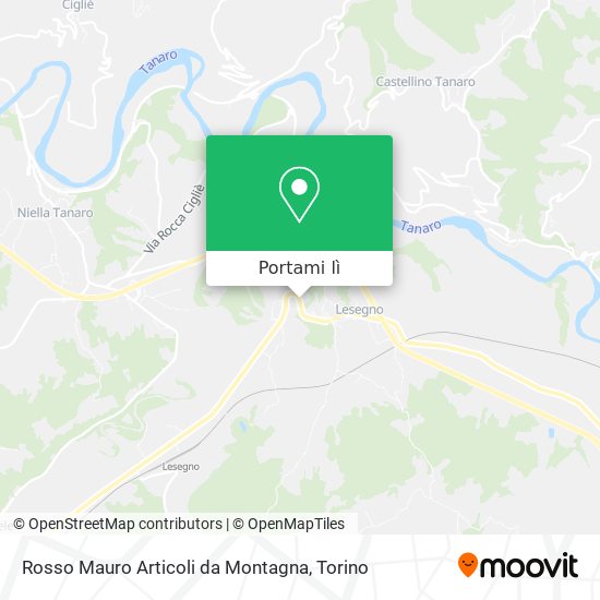 Mappa Rosso Mauro Articoli da Montagna