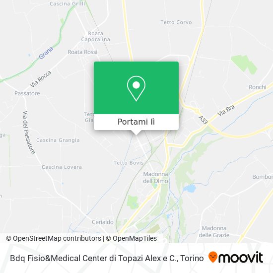 Mappa Bdq Fisio&Medical Center di Topazi Alex e C.