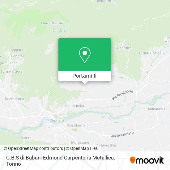 Mappa G.B.S di Babani Edmond Carpenteria Metallica