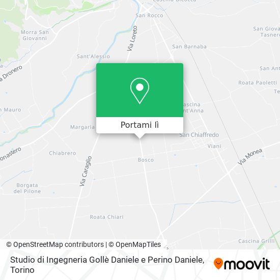 Mappa Studio di Ingegneria Gollè Daniele e Perino Daniele
