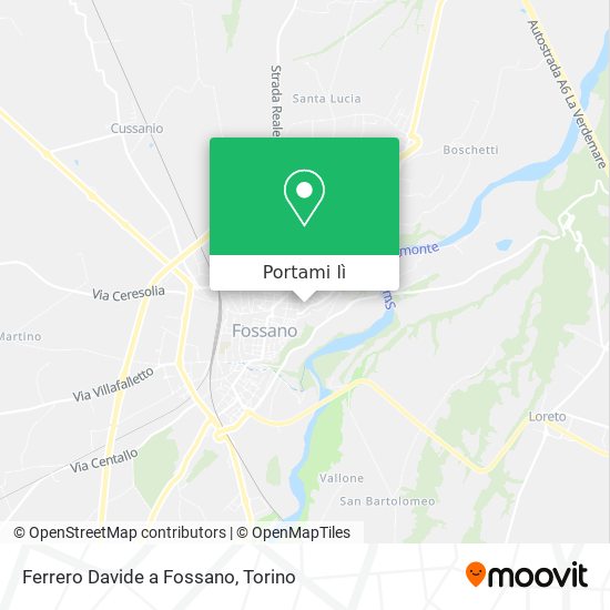Mappa Ferrero Davide a Fossano