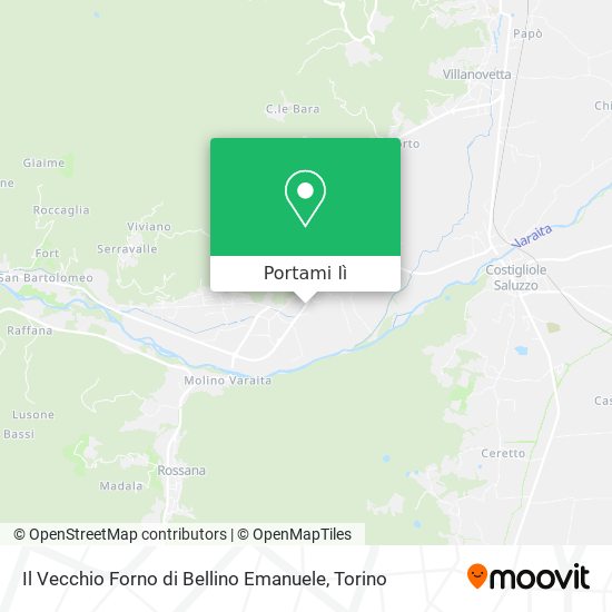 Mappa Il Vecchio Forno di Bellino Emanuele