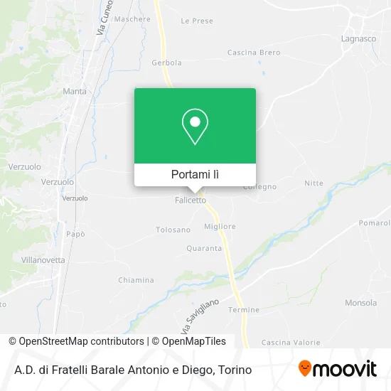 Mappa A.D. di Fratelli Barale Antonio e Diego