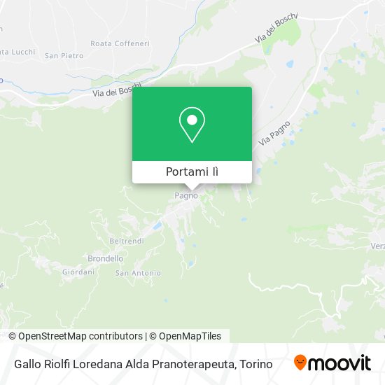 Mappa Gallo Riolfi Loredana Alda Pranoterapeuta