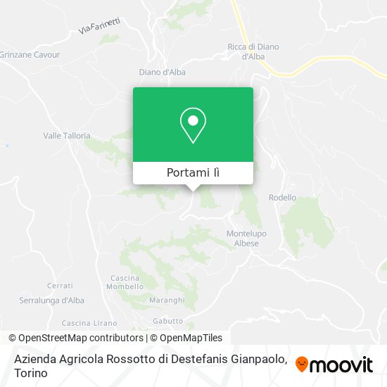 Mappa Azienda Agricola Rossotto di Destefanis Gianpaolo