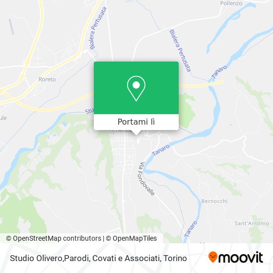 Mappa Studio Olivero,Parodi, Covati e Associati