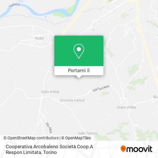 Mappa Cooperativa Arcobaleno Società Coop.A Respon.Limitata