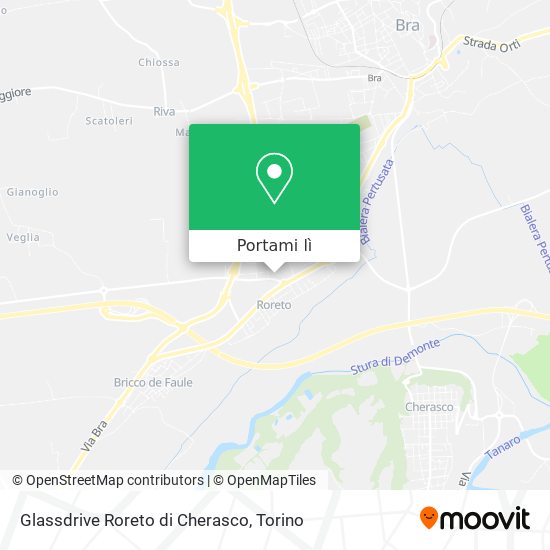 Mappa Glassdrive Roreto di Cherasco