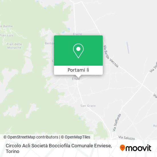 Mappa Circolo Acli Società Bocciofila Comunale Enviese